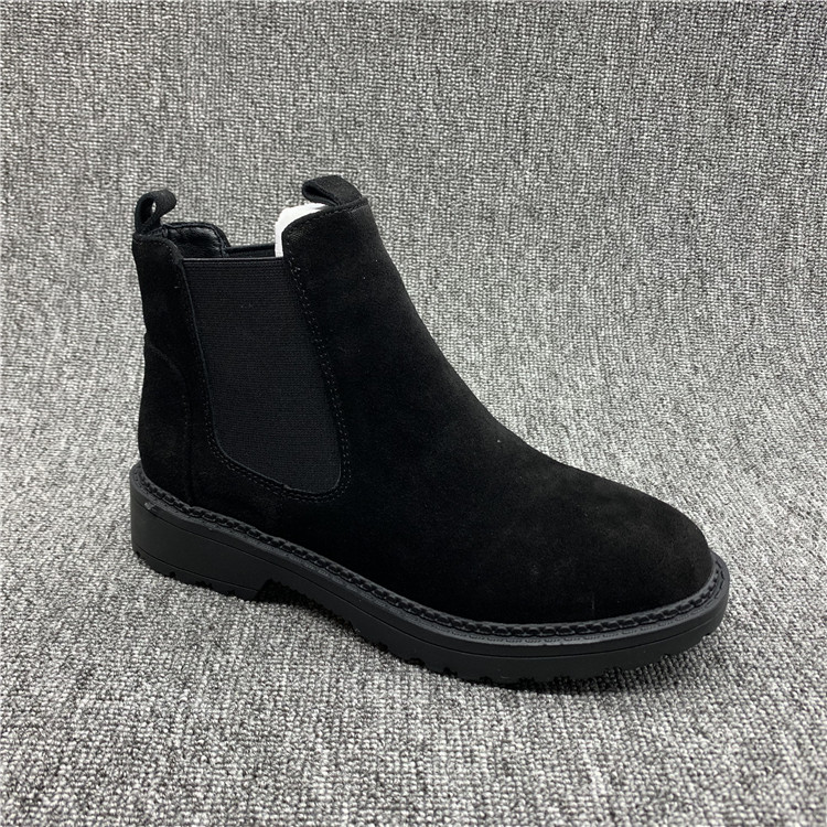 Withdrawal of new factory women's shoes autumn and winter leather leather Chelsea Martin boots chimney boots flat women's short boots