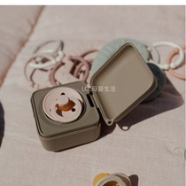 Danish imported Bibs pacifier box portable out-and-out baby storage box dust-proof hygienic portable box