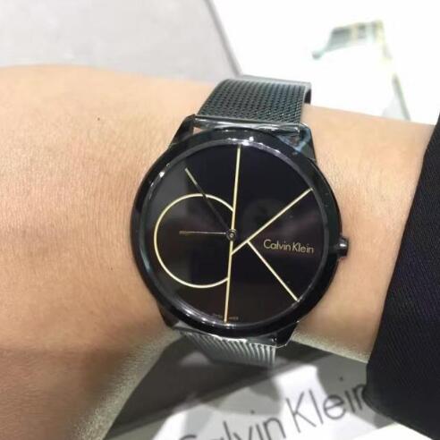 香港代购CK手表情侣对表简约K3M2112Z新款玫瑰金钢带石英防水正品