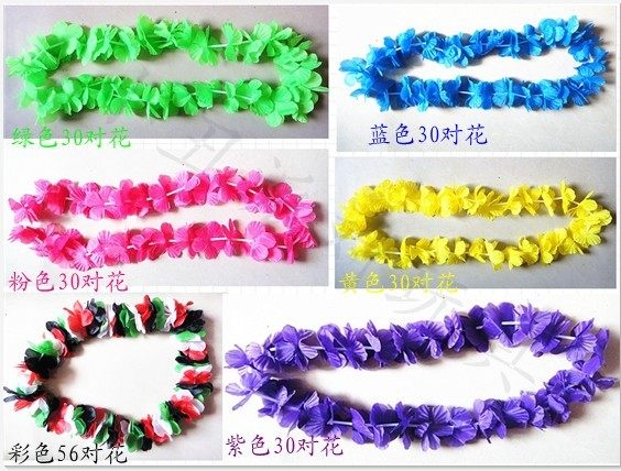 Neck ring Hawaiian garland Hula costume accessories 1 meter long handmade Sports Wreath