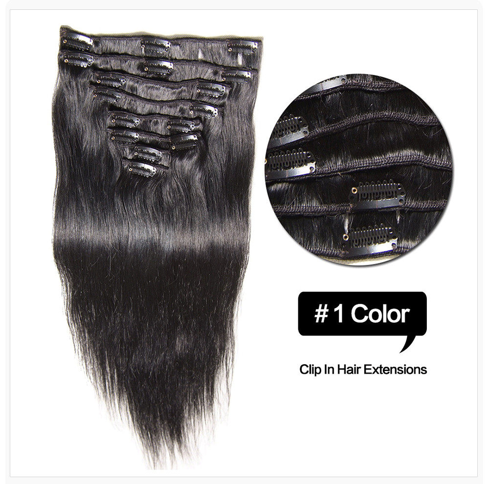 100% Peruvian Human Hair ClipIns 20\