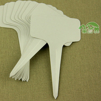 Plastic gardening small label 10 sheets of white inserted cards can be recycled