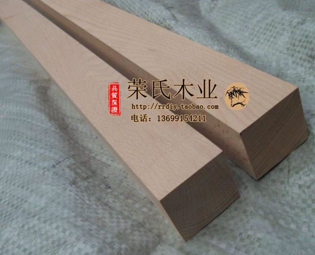 Vật liệu chạm khắc Thủ công bằng gỗ Khối gỗ cứng Hình vuông dài bằng gỗ sồi Vật liệu hình vuông tự làm Vật liệu mô hình 5 * 5cm - Công cụ tạo mô hình / vật tư tiêu hao