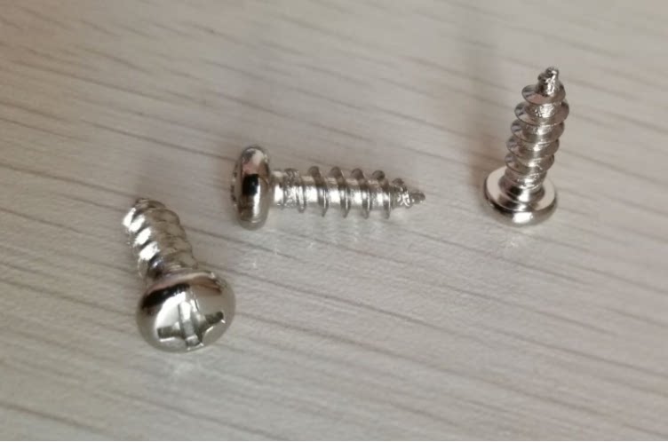 Nickel Plated Black Round Head Cross Self Tapping Tooth Screw Nail Disc Head Tip Tail Bolt Wood Screw Rod PA1X2 5-6