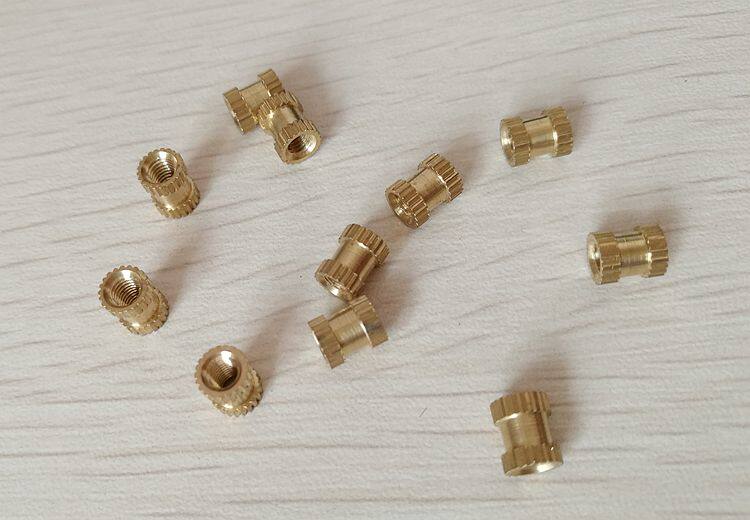 Copper inserts Copper injection nut copper knurled copper nut copper embedded parts M2 5X3 4 5 6 8 10X3 5 copper