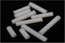 Nylon Natural Color Headless Plastic Machine Rice Screws Plastic Insulation Inner-lined Sizing Machine Rice screw M4X6 8-30