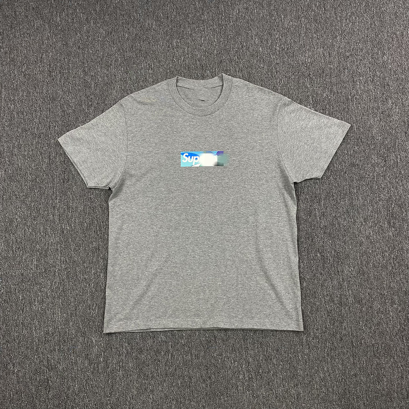 Deep GreyLogan   Beauty trend Simplicity Small LOGO printing Short sleeve T-shirt