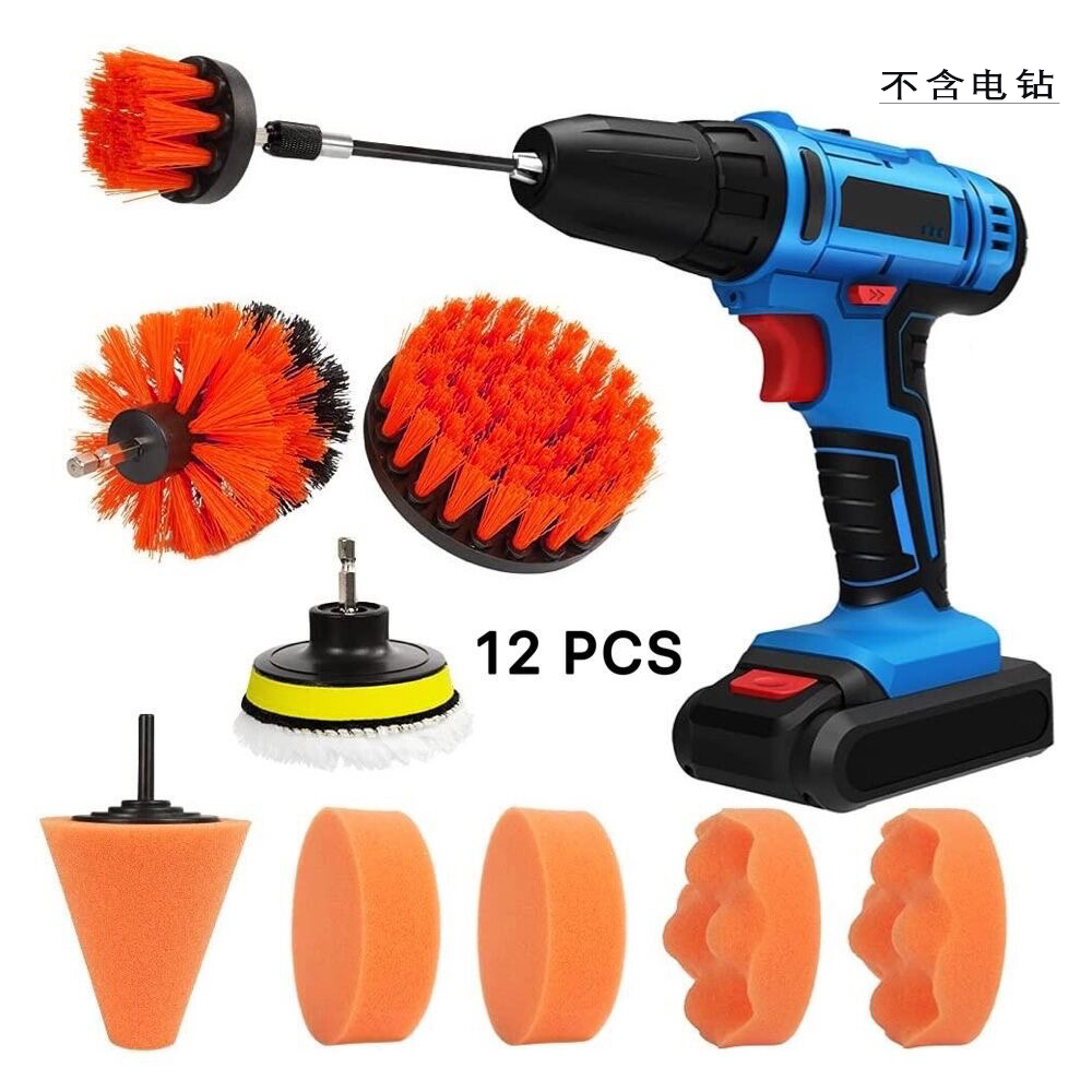 Power toolClean brush brush car interior wheel tire clean polishing sponge brush brush brush brush drill
