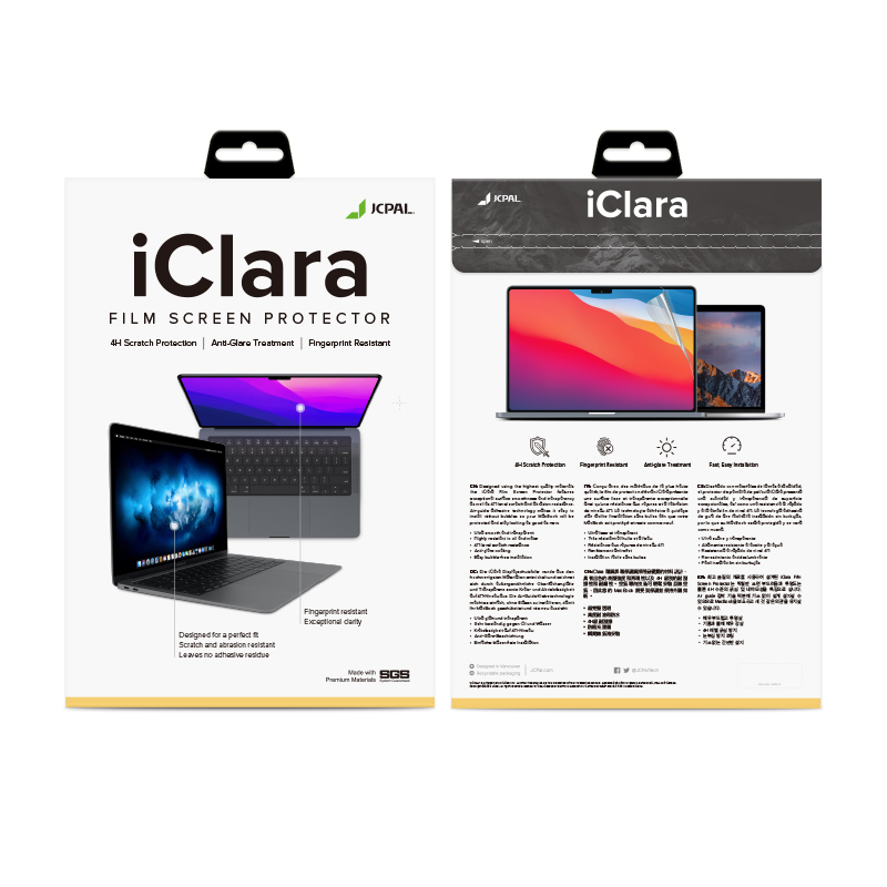 Jcpal Is Suitable for Apple Pro 14inch Screen Film, Air 15inch Notebook Pro16 Protective Film, 16inch High-Definition Film