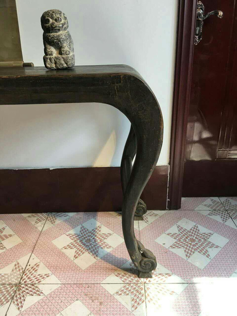 Đồ cũ, gỗ mới Trung Quốc, đồ cổ, ba chân cũ, đồ cũ, đồ cũ, bàn, bàn - Bàn / Bàn bàn gỗ đẹp