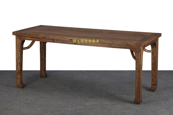 Bàn cũ Elm Bản ghi gốc Bản gốc sinh thái Bàn gỗ rắn Bảng điều khiển cửa cũ Nội thất đa năng Bàn đơn giản Bàn trà - Bàn / Bàn bàn gỗ 4 chân