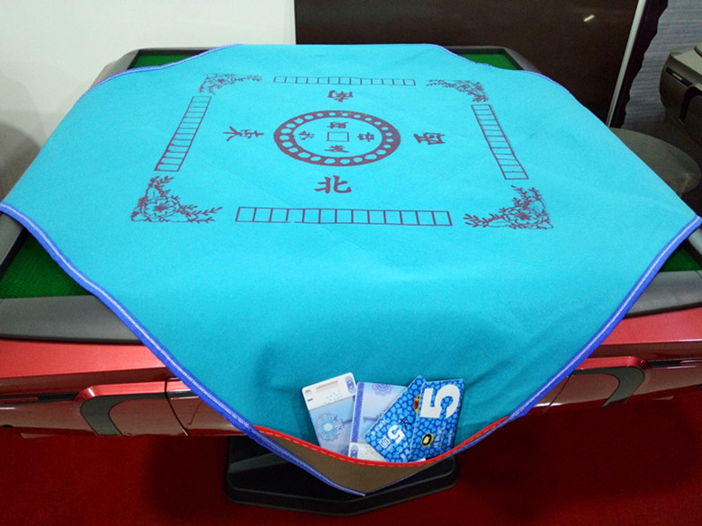 Bàn tay lớn mạt chược khăn trải bàn với túi mạt bàn khăn trải bàn pad dày muffler hộ gia đình mạt chược bàn mat mạt chược chăn - Các lớp học Mạt chược / Cờ vua / giáo dục cờ vua có nam châm