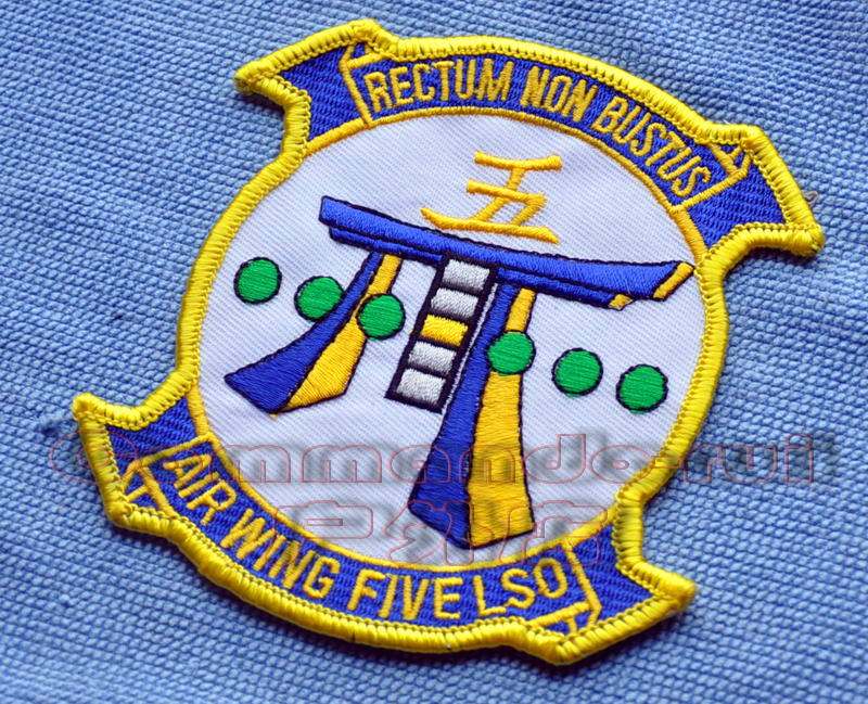 CVW-5 5th carrier-based aircraft carrier LSO LandingSignalOfficer with the ship guide officer badges 