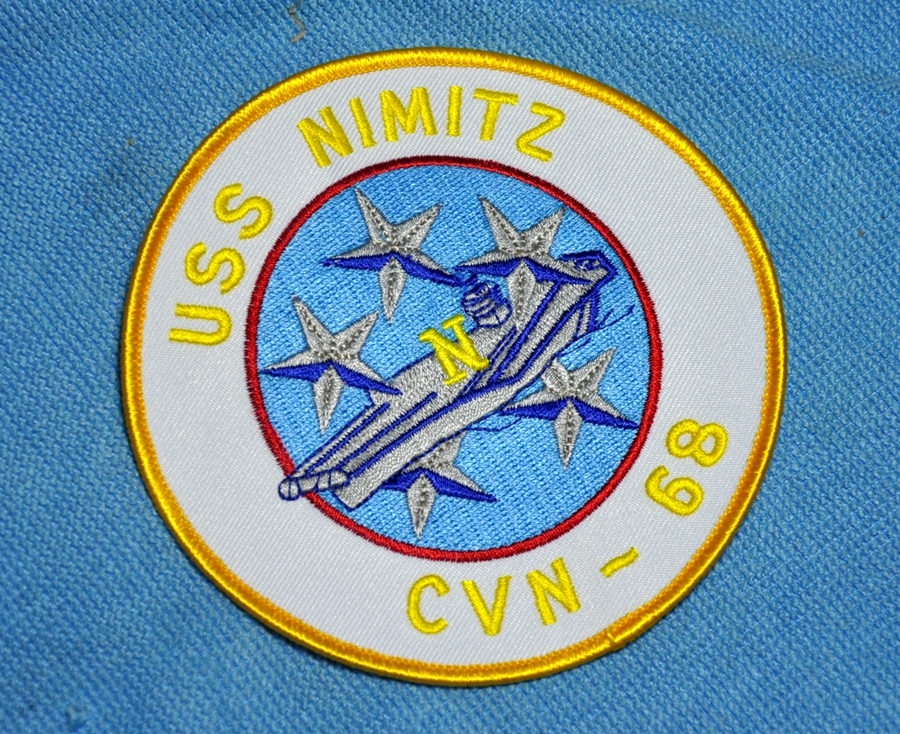 US NAVY Nimitz aircraft carrier USS Nimitz CVN-68 badge sticker
