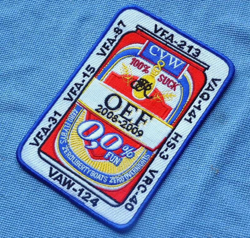 USS Roosevelt Carrier CVN-71CVW-8 Afghanistan Continuing Freedom of Action OEF Memorial Badge 