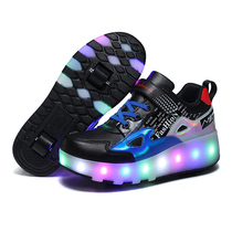 Childrens Heelys skates boys roller skates double roller skates roller skates invisible wheeled shoes girls