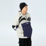 Li Ning, короткий зимний пуховик, удерживающая тепло ветрозащитная куртка с капюшоном, толстовка, с печатью вашего логотипа