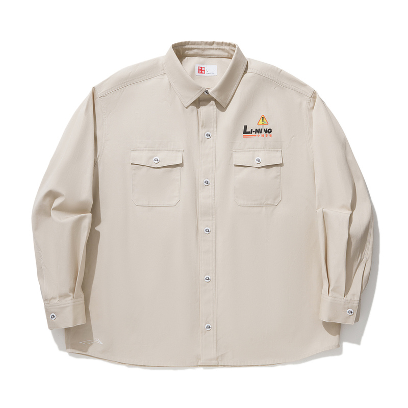 Lining/Li Ning Genuine Spring New Men's Versatile Loose Casual Lapel Single-Breasted Shirt Ashu039 Lining/Li Ning Genuine Spring New Men's Versatile Loose Casual Lapel Single-Breasted Shirt Ashu039