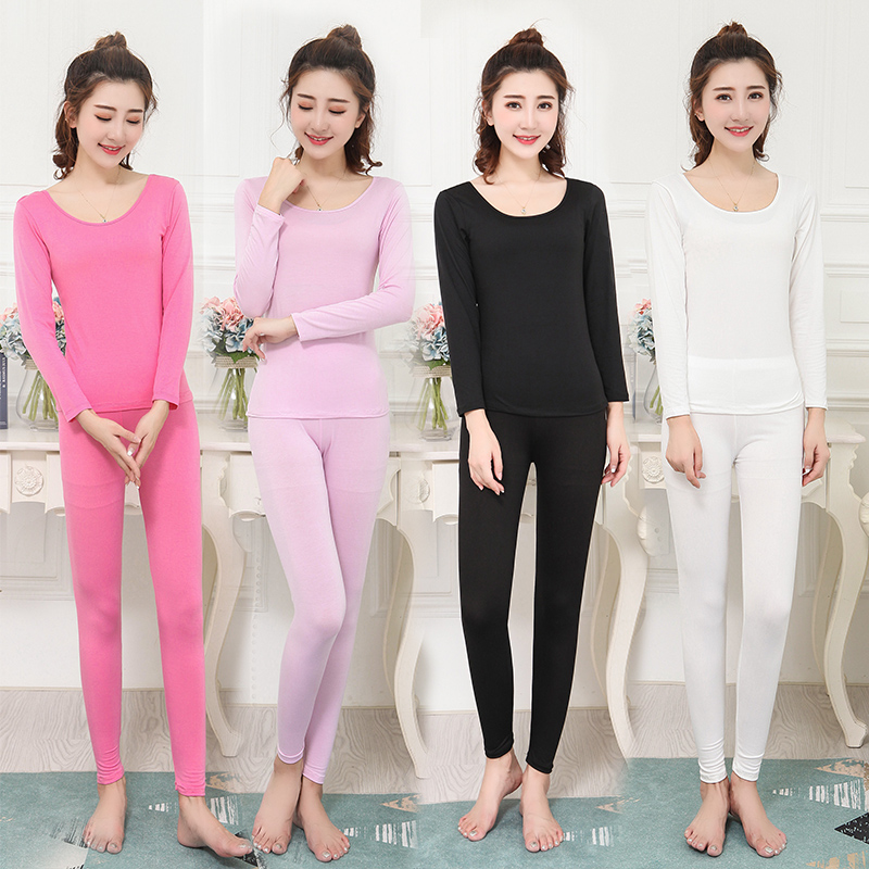 Mỏng lót phù hợp ấm womens bộ lớn kích thước trăm bộ mùa thu quần quần áo mùa thu thun dài tay áo dibed đồ ngủ nhà dưới.