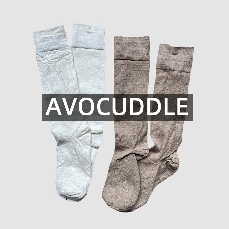 Women's Long Hemp Socks for Summer Use in Air-Conditioned Rooms to Keep Warm (High Elasticity, Firm Compression Type, Suitable for Daytime Use)