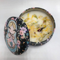 Russian imports of amber scented candle sleeve va pattern sustainably burning for 20 hours 140g