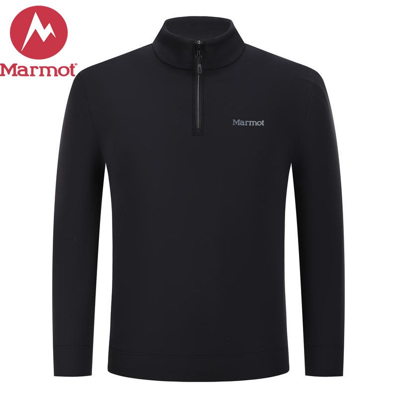 Marmot Autumn and Winter Outdoor Men's Long-Sleeved T-Shirt Sports Long-Sleeved Casual Running and Mountaineering Base Layer Shirt