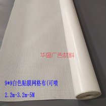  Spray-on white mesh cloth 9*9 shopping mall hanging flag advertising curtain exhibition translucent material coil direct sales inkjet