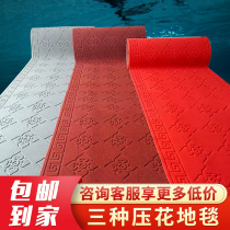 The door can be cut hotel red carpet Non-slip stairs floor mat aisle opening shop door mat thickened waterproof