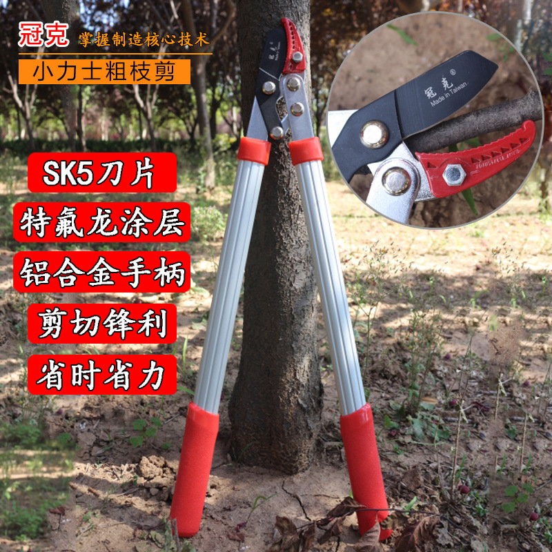 Crown Gram Coarse Branch Shears Vigorous Pruning Garden Scissors Fruit Tree Pruning Branches Powerful Overhaul Shears Labor Saving Gardening Tools