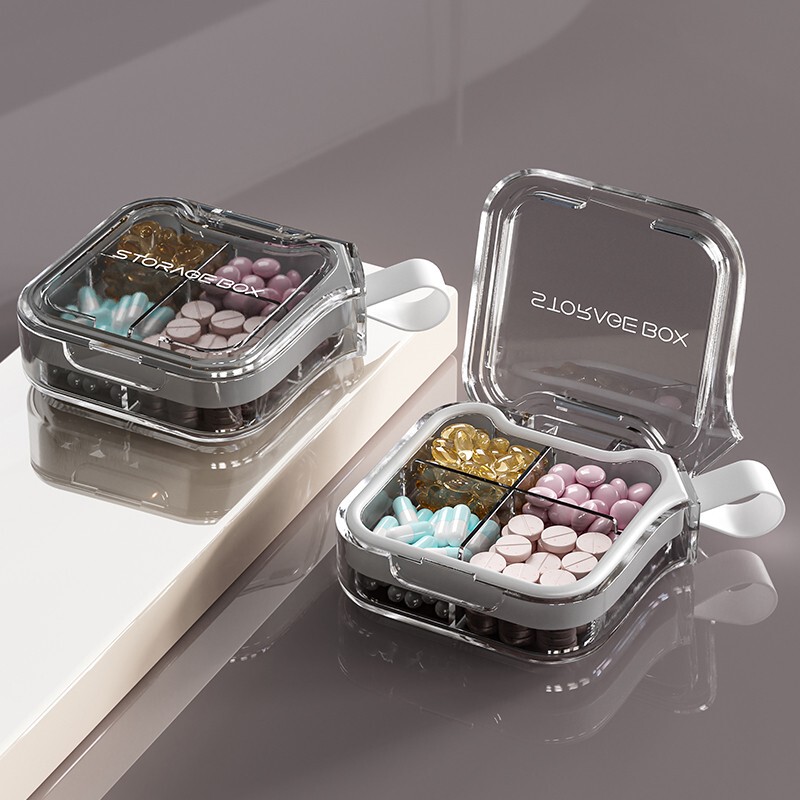 Japanese Medicine Box, Portable, Large-Capacity, Seven-Day Pill Organizer, Moisture-Proof Small Storage Box Japanese Medicine Box, Portable, Large-Capacity, Seven-Day Pill Organizer, Moisture-Proof Small Storage Box