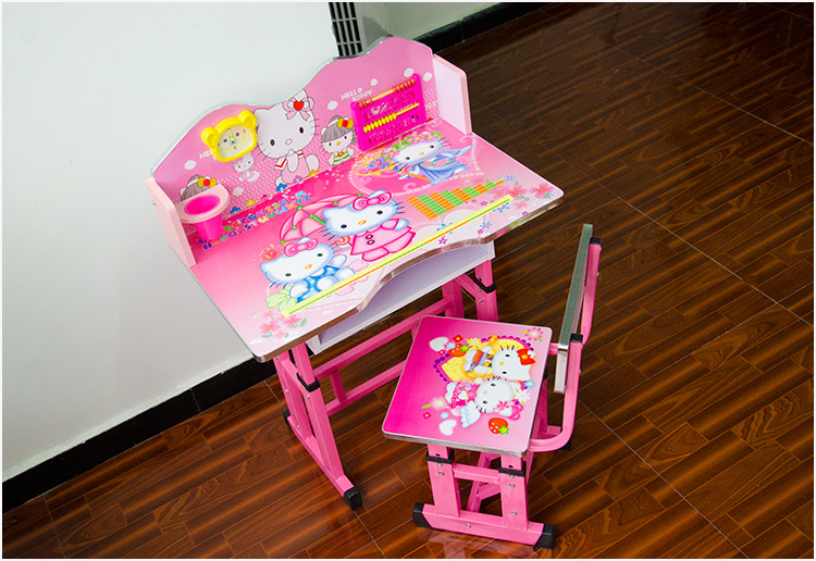 Liftable primary school desk study table and chair set study desk and chair children's study table children's desk