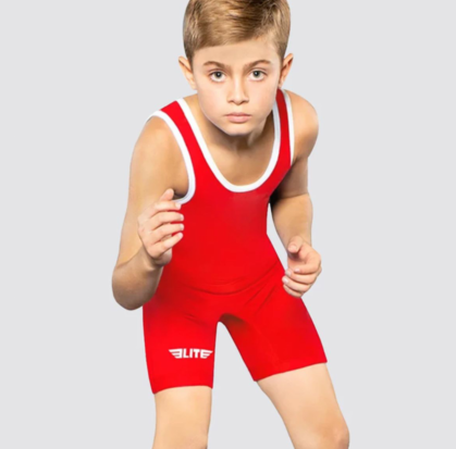 夏用子供用レスリング・ウェイトリフティング用ボディスーツ、袖なし水泳・ランニングスーツ、チームボクシング・レスリング用スーツ