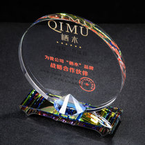 Crystal medals customized trophies customized licensing cards creative high-end awards annual meetings embroidery to fight the epidemic