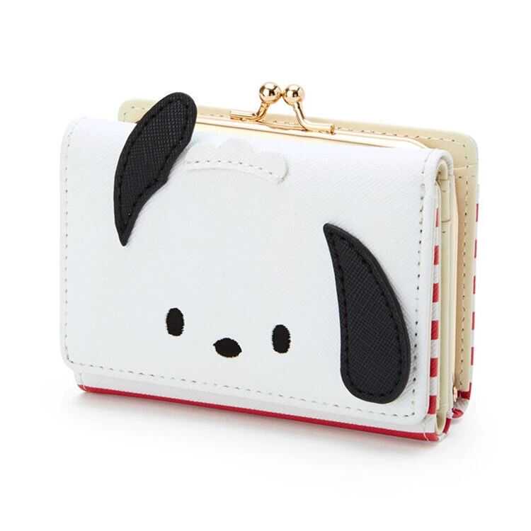 Cartoon Pochacco Kt Short Wallet for Women, Cute Japanese Style, Fresh and Girly, Compact Folding Bank Card Holder