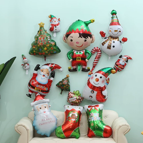 Рождественский воздушный шар декоративный фоновый макет упаковка вечеринка на вечерин