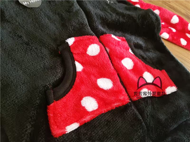 Xuất khẩu sang Anh Các mẫu mùa thu đông của các cô gái Dịch vụ jumpsuit Minnie flannel Dịch vụ tại nhà áo liền quần lót lông cho bé
