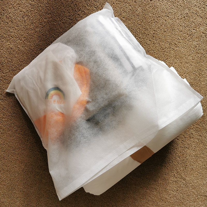 30g non-woven drawstring bag travel finishing storage dust bag bundle pocket shoes packaging white eco-friendly