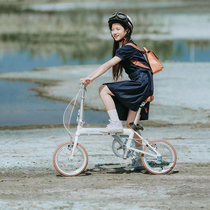 Newsca bicycle folding adult lightweight ultra-light portable youth and childrens bicycle aluminum alloy smart small fold