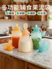 Baby Food Pouch Fruit Puree Bag Infant Silicone Suction Spoon Rice Cereal Bottle Squeeze-Type Porridge and Soup Drinking Tool