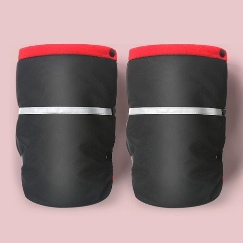 Удерживающая тепло коляска, ветрозащитные защищающие от холода детские перчатки, флисовый зимний руль, увеличенная толщина