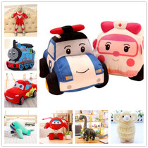 Police car Purley ambulance rag doll small train dinosaur Altman children plush toy birthday gift boy