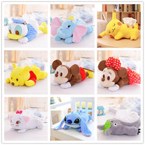 Cute cartoon paper box Party Doll Doll Doll plush paper towel set car home fabric drawing box girl heart