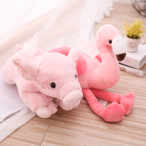 Cute little pig Swan Doll car towel set cartoon plush car napkin paper box creative home living room