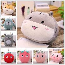Cartoon hamster plush warm hand bag cover cute down cotton animal meddling with pillow hand cover not charging warm hand baby girl