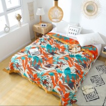Ethnic wind four-layer washed cotton towel single Double Summer thin quilt adult summer quilt bed cover list