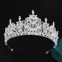 European and American bridal crown new style crown headdress beauty pageant headband alloy hair crown car show model wedding dress crown
