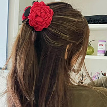 Le même style de fleur rosette épingle à cheveux épingle à cheveux pour femmes épingle à cheveux européenne et américaine épingle à cheveux requin tête arrière épingle à cheveux accessoires de cheveux été