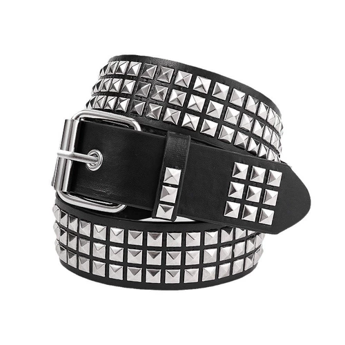 Брендовая пирамида, трендовый ремень, новая коллекция, 2 карат, в стиле панк, готик