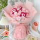 ໝີ Strawberry, cinnamon dog doll, bear doll bouquet, ຂອງຂວັນຈົບການສຶກສາ, ຂອງຂວັນວັນເກີດໃຫ້ແຟນ, girl bestie 520