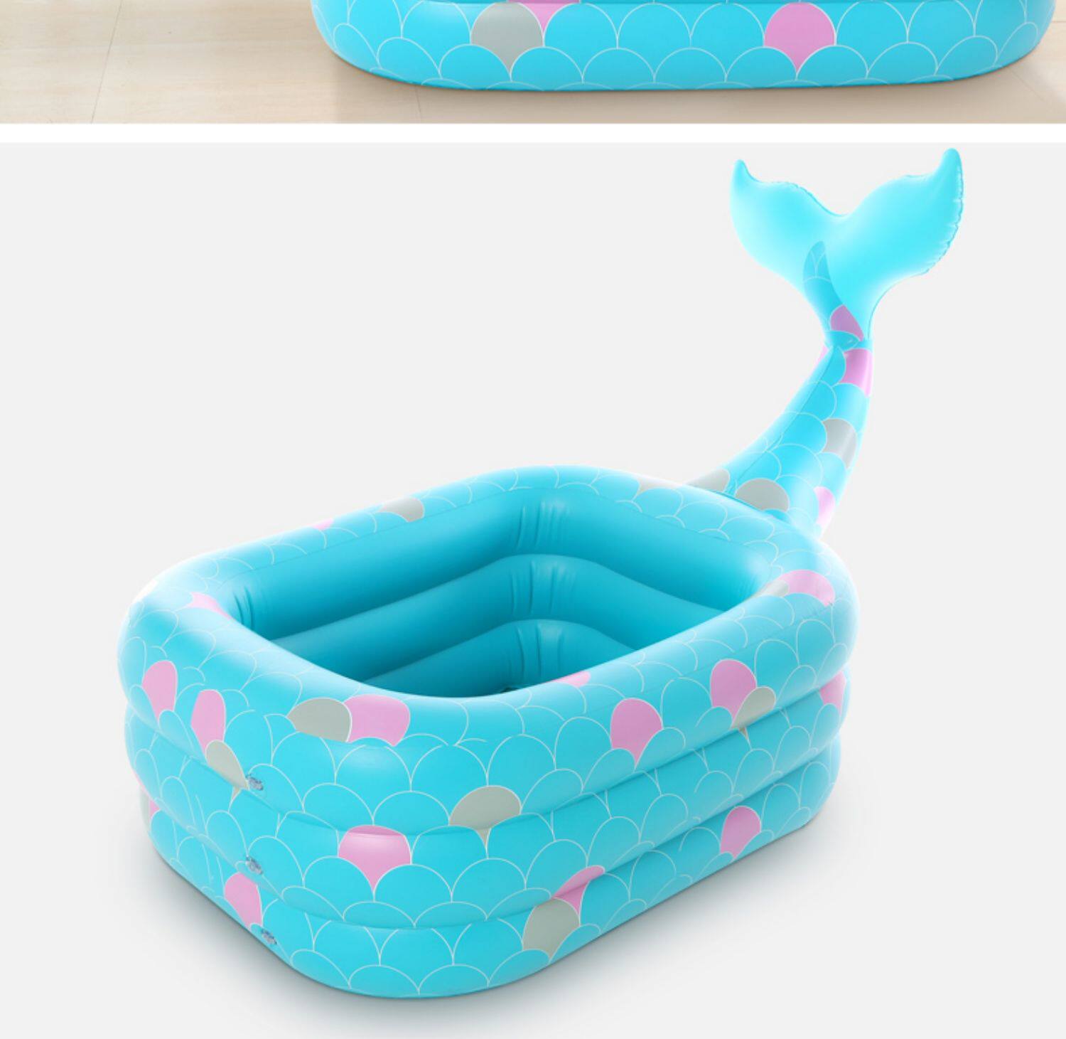 Детский надувной бассейн 诺澳婴儿童充气游泳池家庭可爱型海洋球池大号成人戏水池加厚家用 Novo Australia